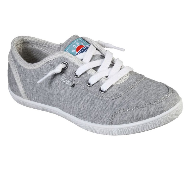 Skechers Bobs B Cute - Track Meet - Womens Flats Shoes Grey [AU-KH6268]